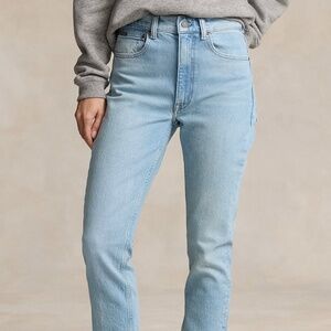 Ralph Lauren High-Rise Super Slim Jean Faded 12